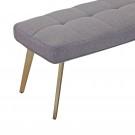 Modrest Cici - Contemporary Grey & Antique Brass Bench