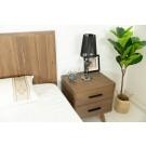 Modrest Claire - Contemporary Natural Light Mocha Acacia Nightstand image