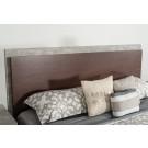 Nova Domus Conner Modern Dark Walnut & Faux Concrete Bed