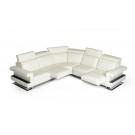 Estro Salotti Crosby - Italian Modern White Leather Sectional Sofa