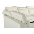 Estro Salotti Crosby - Italian Modern White Leather Sectional Sofa