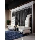 Divani Casa Luxe - Neo-Classical Pearl White Italian Leather Tall Chair