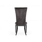 Modrest Darley - Modern Grey Velvet Dining Chair Set of 2