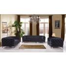 Divani Casa Delilah - Modern Black Fabric Armchair image