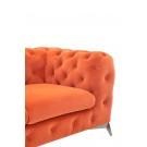 Divani Casa Delilah - Modern Orange Fabric Chair