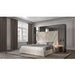 Modrest Eldora - Glam Beige Velvet and Brushed Brass Bed image