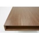 Modrest Encino Modern Walnut & Glass Dining Table