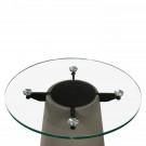 Nova Domus Essex - Contemporary Concrete, Metal and Glass End Table