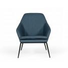 Modrest Esteban - Industrial Blue Eco-Leather Accent Chair image