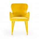 Modrest Tigard Modern Yellow Fabric Dining Chair