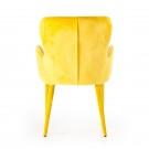 Modrest Tigard Modern Yellow Fabric Dining Chair