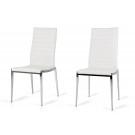 Libby - Modern White Leatherette Dining Chair (Set of 2)