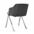 Darcy - Modern Grey Leatherette Dining Chair (Set of 2)