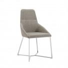 Stark - Modern Light Grey Fabric Dining Chair (Set of 2)