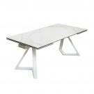 Modrest Farrell - Modern White Ceramic Extendable Dining Table