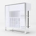 Modrest Fauna - Modern White & Stainless Steel Wine Cabinet image