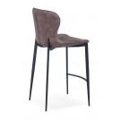 Modrest Felicia - Modern Brown & Black Bar Stool (Set of 2)