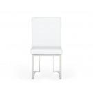 Modrest Fowler - Modern White Leatherette Dining Chair Set of 2 image