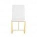 Modrest Frankie - Contemporary White & Gold Dining Chair image