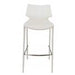 Modrest Hayes Modern White Eco-Leather Bar Stool (Set of 2) image