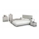 Modrest Hera Modern Grey Leatherette Bed