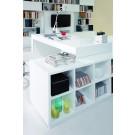 Modrest Soul - Modern Contemporary Office Desk with Attached Cabinet