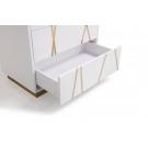 Modrest Nixa Modern White & Gold Chest