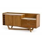 Modrest James - Contemporary Walnut & White Buffet image