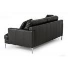 Divani Casa Janina - Modern Dark Grey Leather Sofa