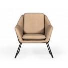 Modrest Jennifer - Industrial Taupe Eco-Leather Accent Chair image