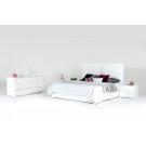 Modrest Nicla Italian Modern White Bed