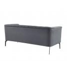 Divani Casa Patton - Modern Dark Grey Fabric Sofa