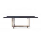 Modrest Pike - Modern Black Ash & Brass Dining Table image