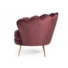 Divani Casa Selva Modern Rust Velvet Accent Chair