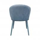 Modrest Salem - Modern Blue Grey Fabric Dining Chair