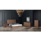 Nova Domus Asus - Italian Modern Walnut Bed