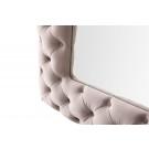 Modrest Legend - Transitional Grey Velvet Floor Mirror