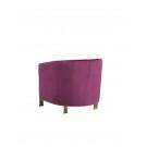 Divani Casa Anthony Modern Pink & Gold Accent Chair