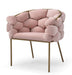 Modrest Debra - Modern Pink Fabric Dining Chair image