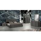 Nova Domus Lucia - Italian Modern Matte Grey / Elm Grey Bedroom Set