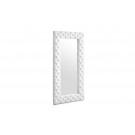 Modrest Legend - Modern White Bonded Leather Floor Mirror image