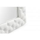 Modrest Legend - Modern White Bonded Leather Floor Mirror