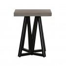 Modrest Richmond Modern Concrete & Black Metal End Table