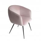 Modrest Luzerne - Modern Pink Velvet Dining Chair image