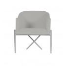 Modrest Mancos - Modern Grey Velvet Accent Chair image