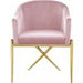 Modrest Mancos - Modern Pink Velvet Accent Chair image