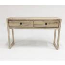 Modrest Mandy Modern White Washed Acacia Console & End Table Set