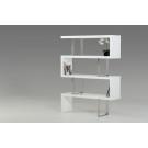 Modrest Maze Modern White High Gloss Bookcase