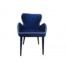 Modrest Tigard Modern Blue Fabric Dining Chair