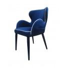 Modrest Tigard Modern Blue Fabric Dining Chair